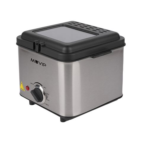 FREIDORA 1.5 LITROS INOXIDABLE 1000W DESMONTABLE MUVIP - MV0622-2
