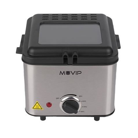 FREIDORA 1.5 LITROS INOXIDABLE 1000W DESMONTABLE MUVIP - MV0622-3