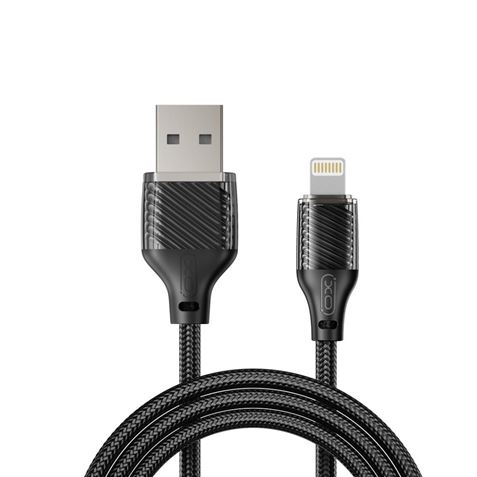 CABLE DE CARGA 6A USB A LIGTHNING 1 METRO NEGRO XO - XONB291LGBK