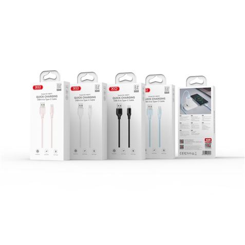 CABLE DE CARGA 6A USB A LIGTHNING 1 METRO NEGRO XO - XONB291LGBK-1