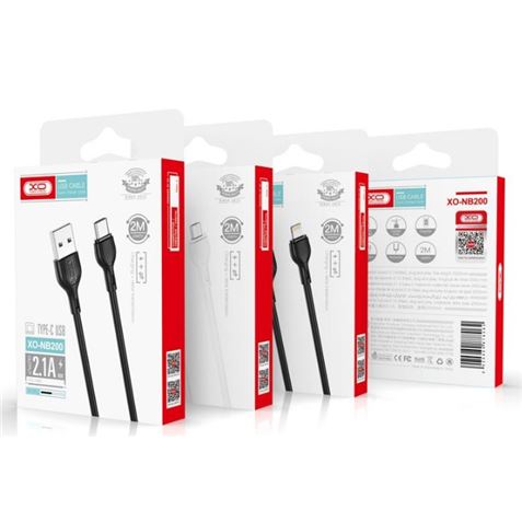CABLE 2.1A USB A LIGTHNING 1 METRO BLANCO NB200 XO - XONB200LG1MWH-1.JPG