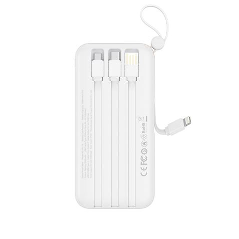 POWERBANK 10000MAH 3 SALIDAS BLANCO PR278 XO - XOPR278WH-2