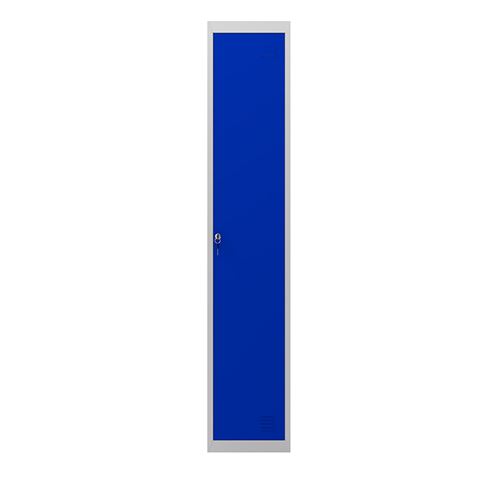 REACONICIONADA TAQUILLA METÁLICA 1 PUERTA 1800X300X500MM AZUL CROMAD - CR1183-1