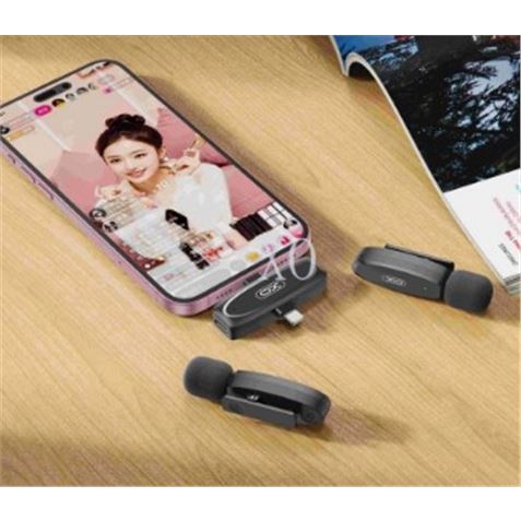 MICROFONO INALAMBRICO DE SOLAPA CON TIPO C Y LIGHTNING XO - XOMKF10-2.JPG MICROFONO INALAMBRICO DE SOLAPA CON TIPO C Y LIGHTNING XO - XOMKF10-2.JPG