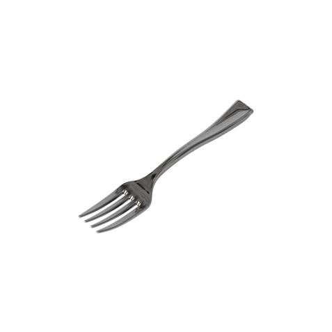 SET 50 TENEDOR 10CM PLASTICO REUTILIZABLE PLATA ALGON - BA01054274994