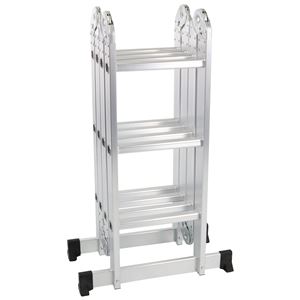 ESCALERA ALUMINIO ARTICULADA 3X4 PLATAFORMA MADER - 10403-3