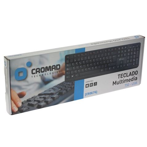 REACONDICIONADO TECLADO MULTIMEDIA T50 USB CROMAD - CR0676-2