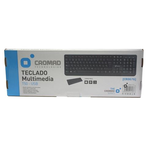 REACONDICIONADO TECLADO MULTIMEDIA T50 USB CROMAD - CR0676-4