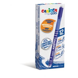 BOLIGRAFO ERGONOMICO BORRABLE PUNTA 0.7MM AZUL CON GOMA CARIOCA - 4303902-1