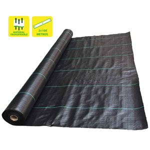 MALLA ANTIHIERBAS NEGRA 100GR 2X100M SUNGARDEN