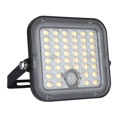 FOCO LED SOLAR 10W 1500LM CON SENSOR + MANDO + CCT 3000K/6000K ELBAT - EB0573-1