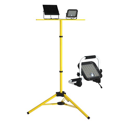 FOCO LED SOLAR 10W 1500LM CON SENSOR + MANDO + CCT 3000K/6000K ELBAT - EB0573-4