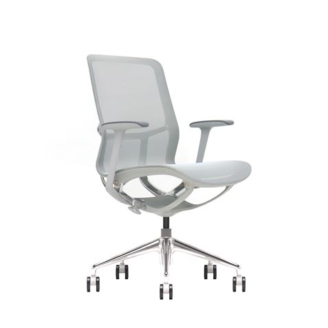 SILLA OFICINA GAMA SENSE ELEGANCE GRIS CROMAD - CR1212-1