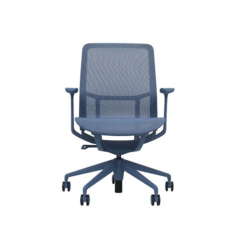 SILLA OFICINA GAMA SENSE ELEGANCE AZUL CROMAD - CR1213