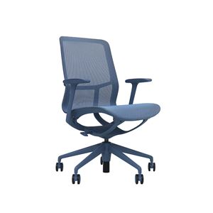 SILLA OFICINA GAMA SENSE ELEGANCE AZUL CROMAD - CR1213-1
