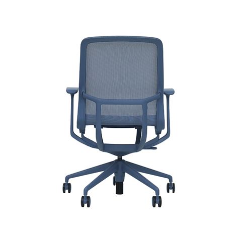 SILLA OFICINA GAMA SENSE ELEGANCE AZUL CROMAD - CR1213-4 SILLA OFICINA GAMA SENSE ELEGANCE AZUL CROMAD - CR1213-4
