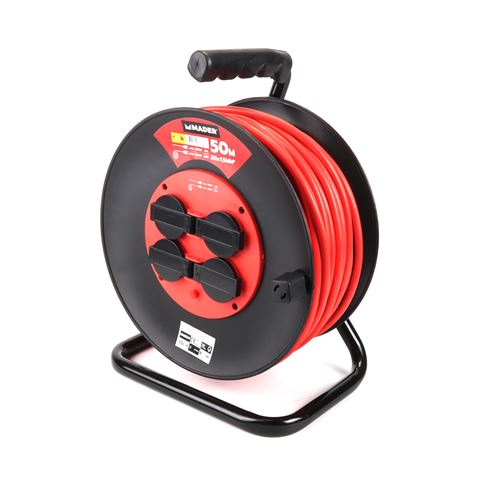 ENROLLADOR DE CABLE 50 METROS CABLE 3X1.5MM MADER - 63883-1
