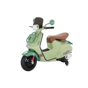 MOTO SCOOTER CLASICO CON RUEDINES VERDE - 33015-2