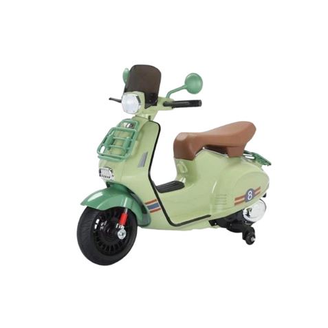 MOTO SCOOTER CLASICO CON RUEDINES VERDE - 33015-2