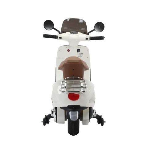 MOTO SCOOTER CLASICO CON RUEDINES BLANCO - 33014-3