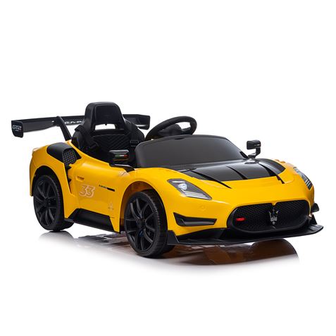 COCHE INFANTIL A BATERIA CON CONTROL REMOTO MASSERATI MC20 GT2 AMARILLO - 33001-5