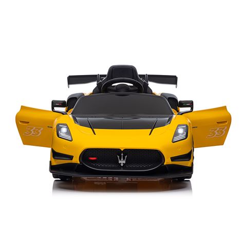 COCHE INFANTIL A BATERIA CON CONTROL REMOTO MASSERATI MC20 GT2 AMARILLO - 33001-6