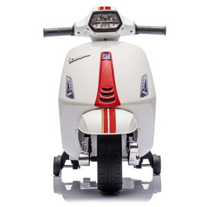MOTO INFANTIL A BATERIA CON RUEDINES PIAGGIO VESPA BLANCA - 33003-2