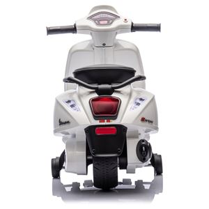 MOTO INFANTIL A BATERIA CON RUEDINES PIAGGIO VESPA BLANCA - 33003-3