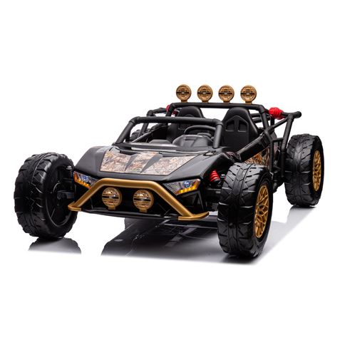 COCHE INFANTIL A BATERIA CON CONTROL REMOTO BUGGY BLACK GOLD - 33011-1