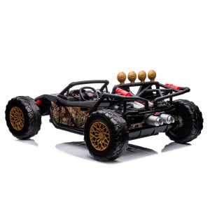 COCHE INFANTIL A BATERIA CON CONTROL REMOTO BUGGY BLACK GOLD - 33011-4