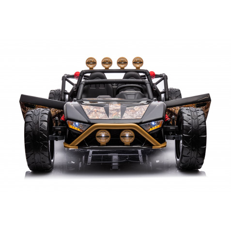 COCHE INFANTIL A BATERIA CON CONTROL REMOTO BUGGY BLACK GOLD - 33011-6