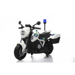 MOTO DE POLICIA INFANTIL A BATERIA CON RUEDINES