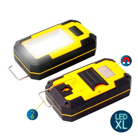 LINTERNA LED CON GANCHO E IMAN COB 8W 500LUMENS EDM - 36392_2