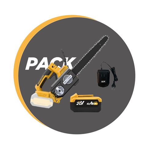 SIERRA DE PODA 12" + BATERÍA 4AH + CARGADOR BLIM - PACKBLIM116-1