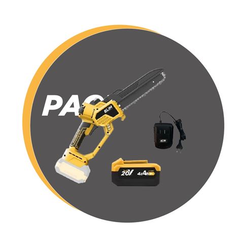 SIERRA DE PODA 8" + BATERÍA 4AH + CARGADOR BLIM - PACKBLIM117-1