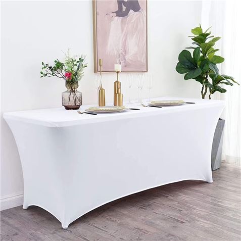 FUNDA PARA MESA DE RESINA 152X70X74CM BLANCA SUNGARDEN - SG0160-2