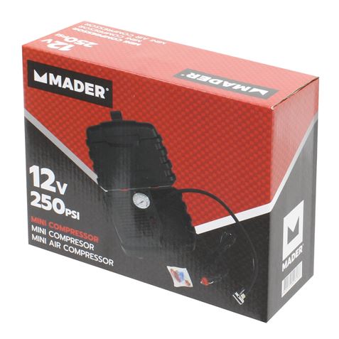 MINI COMPRESOR AIRE 250PSI, 12V MADER - 42613-1