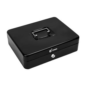 CAJA DE CAUDALES METÁLICA CON LLAVE 9X30X24CM 5 COMPARTIMENTOS CROMAD - CR1226-2
