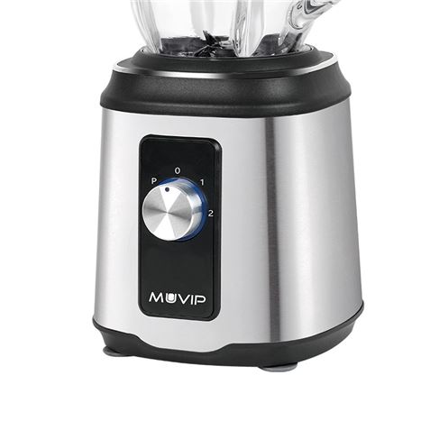BATIDORA INOXIDABLE VASO CRISTAL 1800W 1.5 LITROS MUVIP - MV0651-1