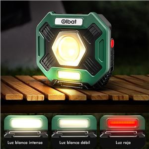 FOCO LED MULTIFUNCIÓN RECARGABLE 20W 2000LM LUZ FRIA ELBAT - EB0570-3
