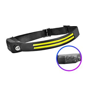 LINTERNA LED DE CABEZA FRONTAL LED 800LM + 200LM Y SENSOR DE MANOS ELBAT - EB0575-1