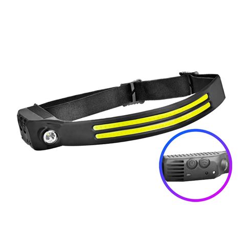 LINTERNA LED DE CABEZA FRONTAL LED 800LM + 200LM Y SENSOR DE MANOS ELBAT - EB0575-1