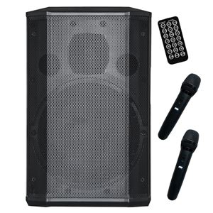 ALTAVOZ AUTOAMPLIFICADO PRO600 8" 500W CON BATERÍA + 2 MICROS SERIE PRO