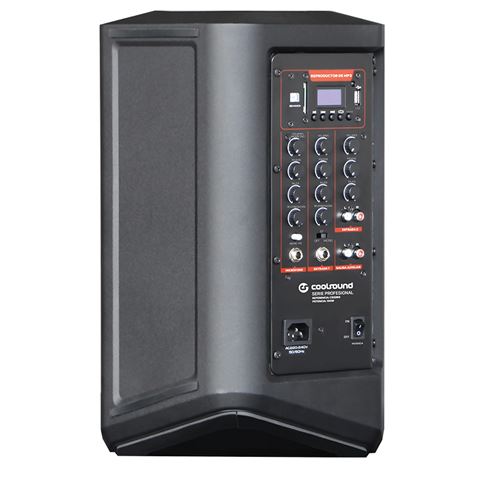 ALTAVOZ AUTOAMPLIFICADO PRO600 8" 500W CON BATERÍA + 2 MICROS SERIE PRO - CS0269-1