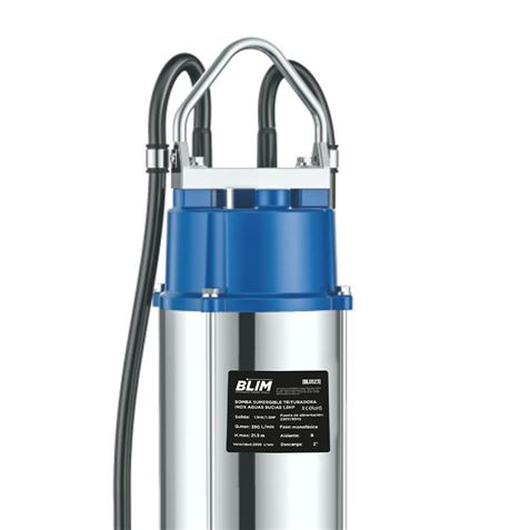 BOMBA SUMERGIBLE TRITURADORA INOX AGUAS SUCIAS 1,5HP BLIM - BL0523-2