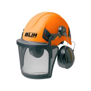 CASCO DE SEGURIDAD PREMIUM CON VISERA Y PROTECCIÓN AUDITIVA BLIM