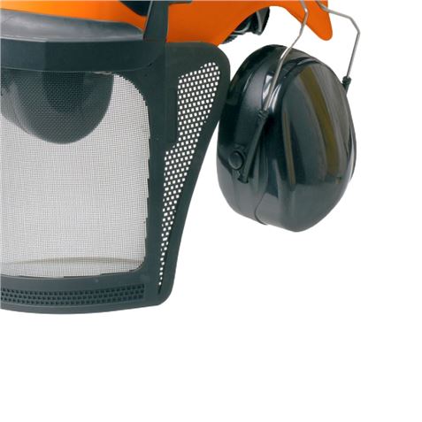 CASCO DE SEGURIDAD PREMIUM CON VISERA Y PROTECCIÓN AUDITIVA BLIM - BL0505-1