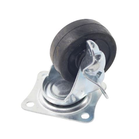 RUEDA GOMA GIRATORIA 50MM, 35KG SAURIUM - 48778-2