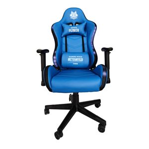 SILLA GAMING RGB SERIE FENRIR AZUL CROMAD
