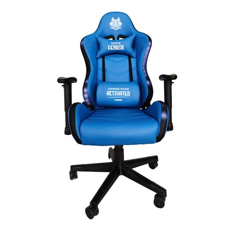 SILLA GAMING RGB SERIE FENRIR AZUL CROMAD - CR1231